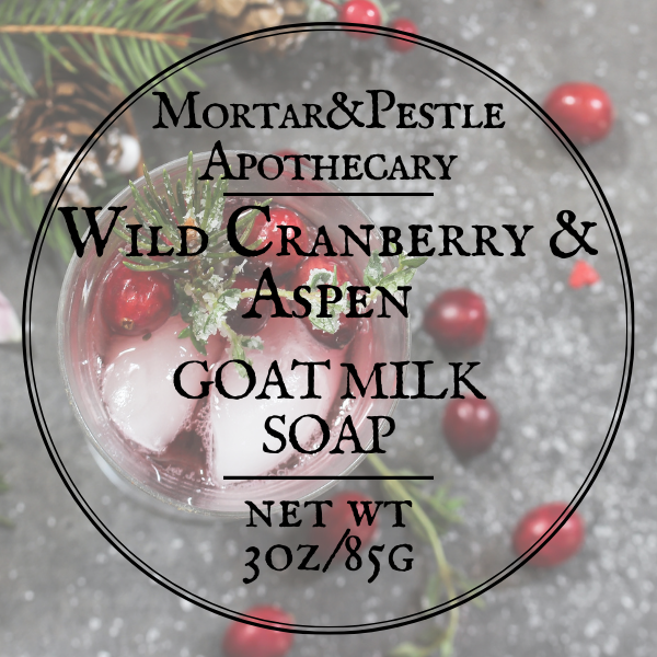 Wild Cranberry & Aspen Goat Milk Soap