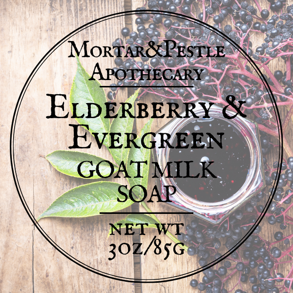 Elderberry & Evergreen Goat Milk Soap