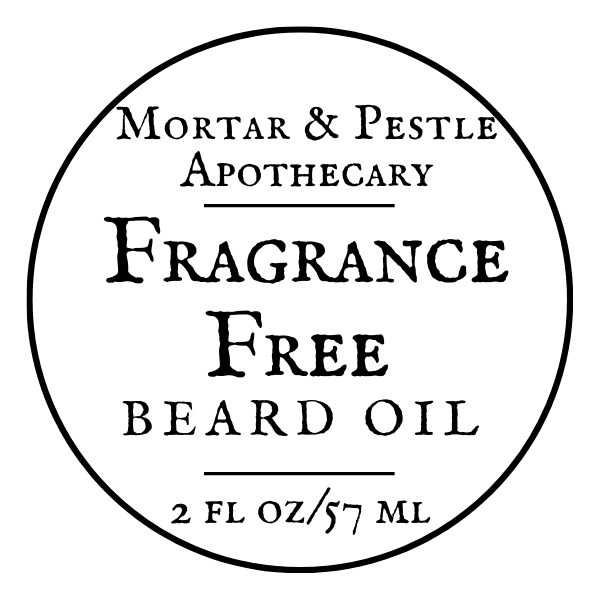 Fragrance Free Beard Oil - 2oz